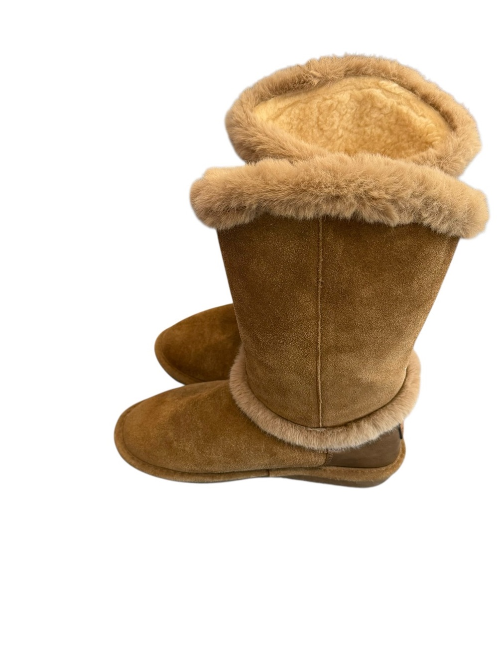 BearPaw Women's Kendall Winter Tall Pull-On Boots Plush Lined Boot in Light Tan - Picture 9 of 13